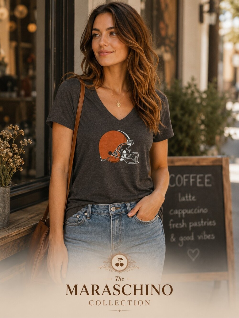 NFL Team Apparel Women's Size Large Clevland Browns Tshirt Football Dawg Pound